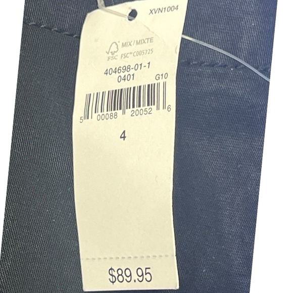 Gap Pants Size 4 Black High Rise Pleated Straight Leg Minimalist Modern Workwear - Picture 7 of 13